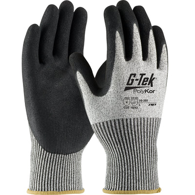 a pair of gray nitrile coated cut resistant gloves from Protective Industrial Products