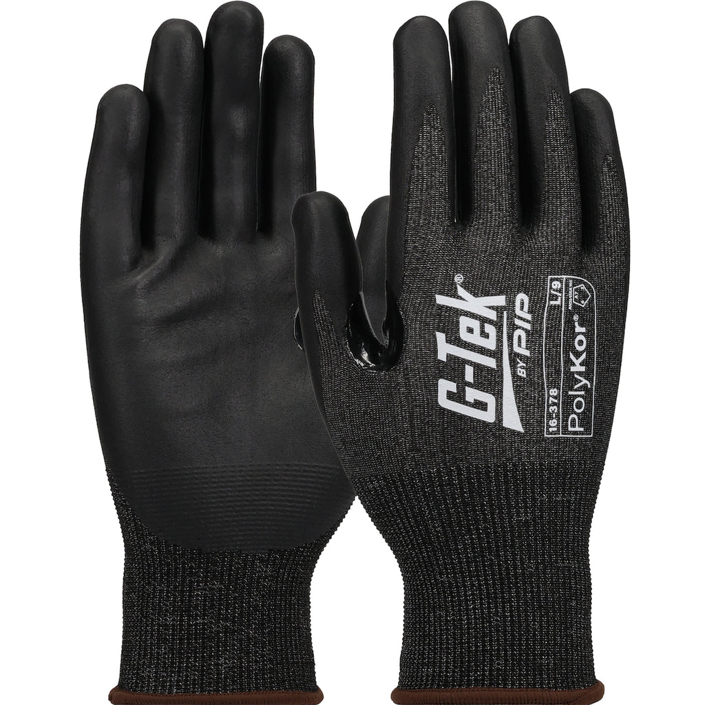 G-Tek PolyKor 16-378 Touchscreen Compatible Seamless Knit Nitrile Coated Foam Safety Glove (One Dozen)