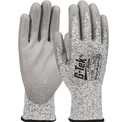 PIP 16-530 G-Tek PolyKor Knit PolyKor Polyurethane Coated Safety Glove(One Dozen)