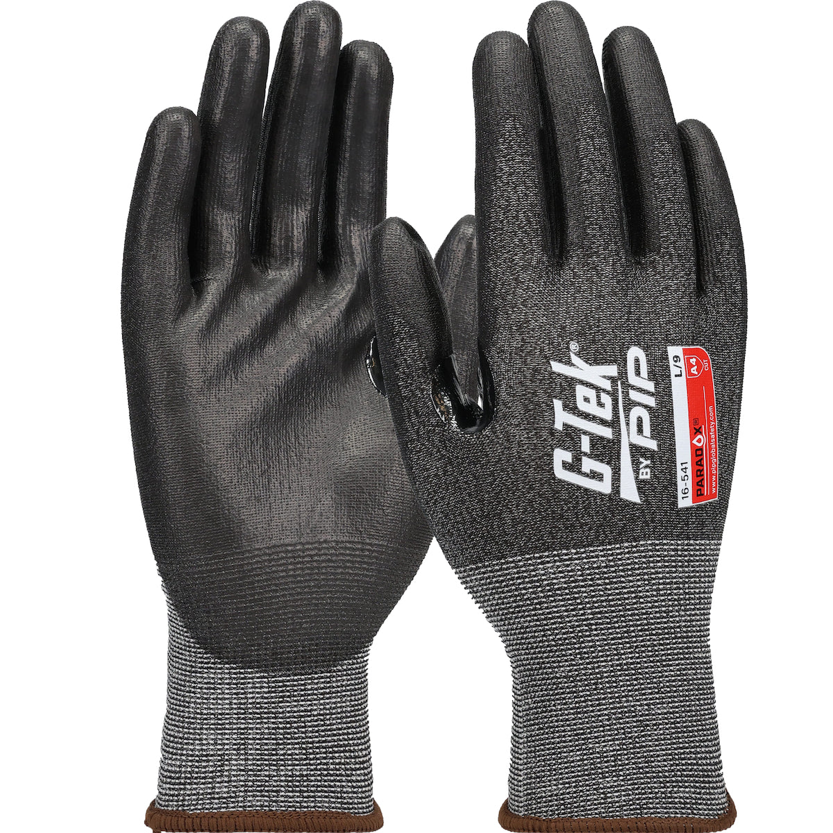 G-Tek PolyKor 16-541 21 Gauge Seamless Knit Polyurethane Coated Flat Grip Safety Glove (One Dozen)