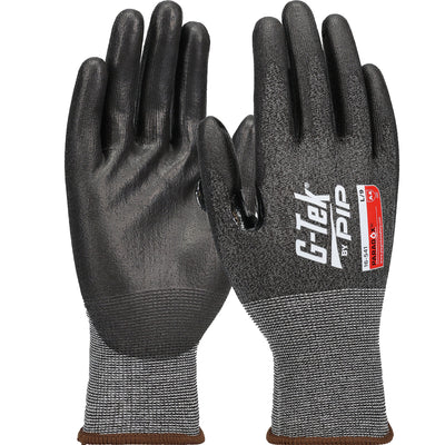 G-Tek PolyKor 16-541 21 Gauge Seamless Knit Polyurethane Coated Flat Grip Safety Glove (One Dozen)