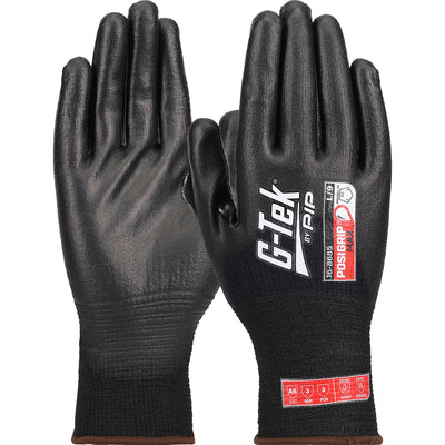 G-Tek 16-8685 Seamless Knit PolyKor® Blended Glove with PosiGrip MAX™ Coating on Palm, Fingers & Knu