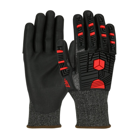 PIP 16-MP785 G-Tek PolyKor X7 Seamless Knit Blended with Impact Protection and NeoFoam Coated Safety Glove (1 Pair)