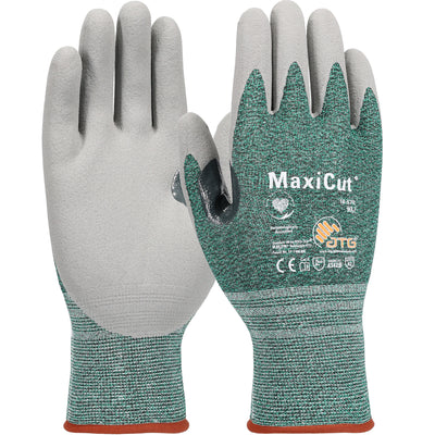 PIP 18-570 MaxiCut Seamless Knit Engineered Yarn Glove with Nitrile Coated MicroFoam Grip Safety Glove(One Dozen)