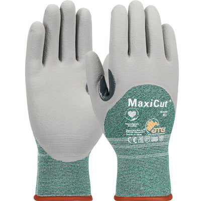 MaxiCut 18-575 Seamless Knit Engineered Yarn Glove with Nitrile Coated MicroFoam Grip Fingers and Knuckles Safety Glove (One Dozen)