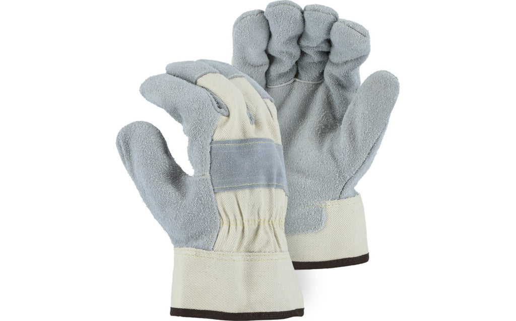Majestic 1800 Pit Bull Heavy Duty Leather Palm Cowhide Work Glove (One Dozen)