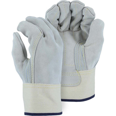 Majestic 1831 Heavy Duty Two-Ply Cowhide Leather Palm Work Glove (One Dozen)