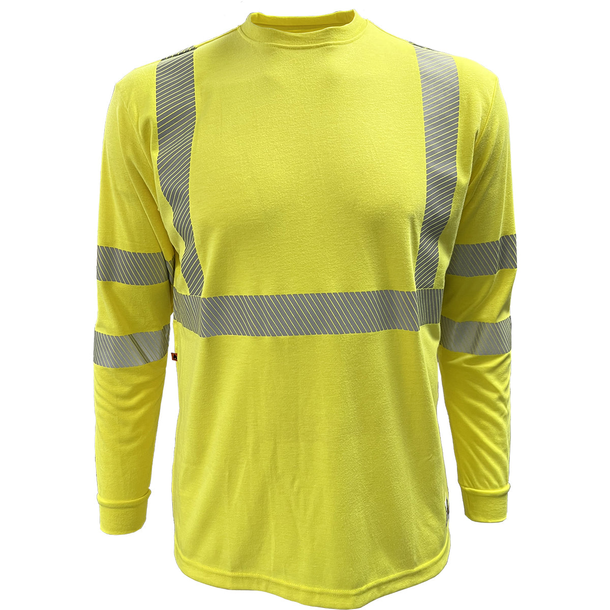 Reflective Apparel 205FRGS ANSI Type R Class 3 Dual-Certified AR/FR Long Sleeve T-Shirt - 16 cal/cm2