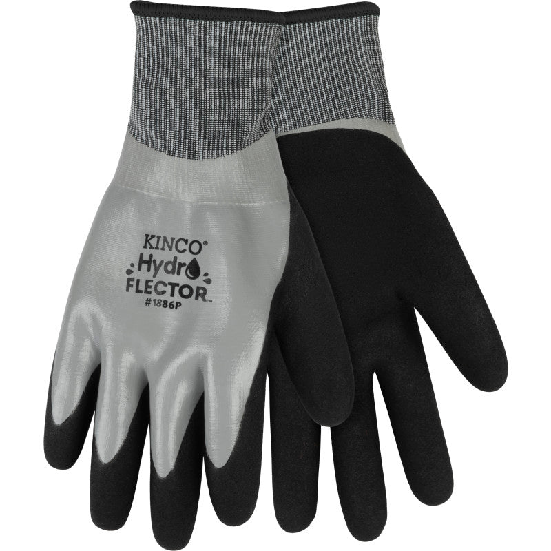 Kinco 1886P HydroFlector™ Waterproof Lined Thermal Knit Shell & Double-Coated Nitrile