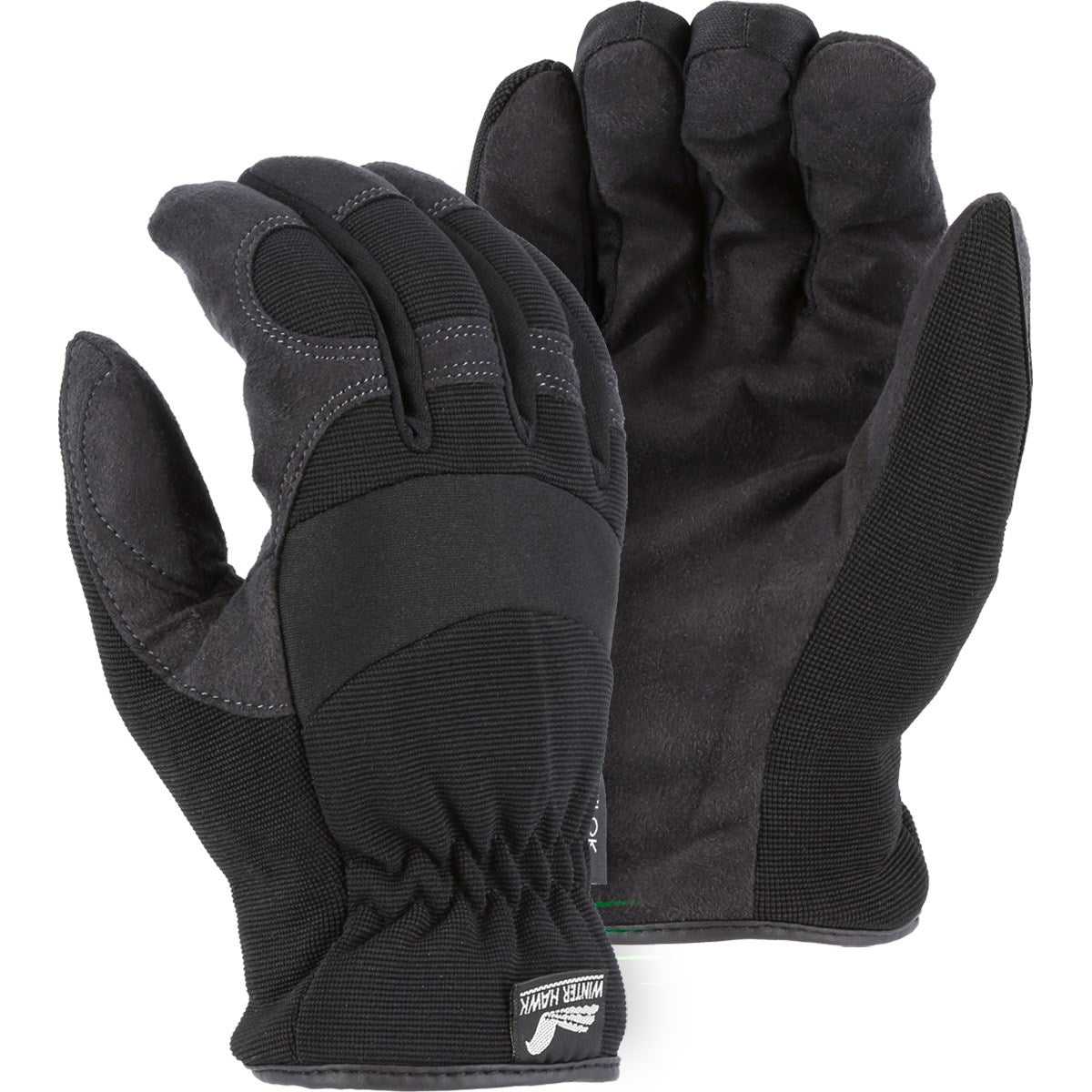Majestic 2136BKH Winter Lined Armor Skin Mechanics Glove with Heatlok Lining (One Dozen)