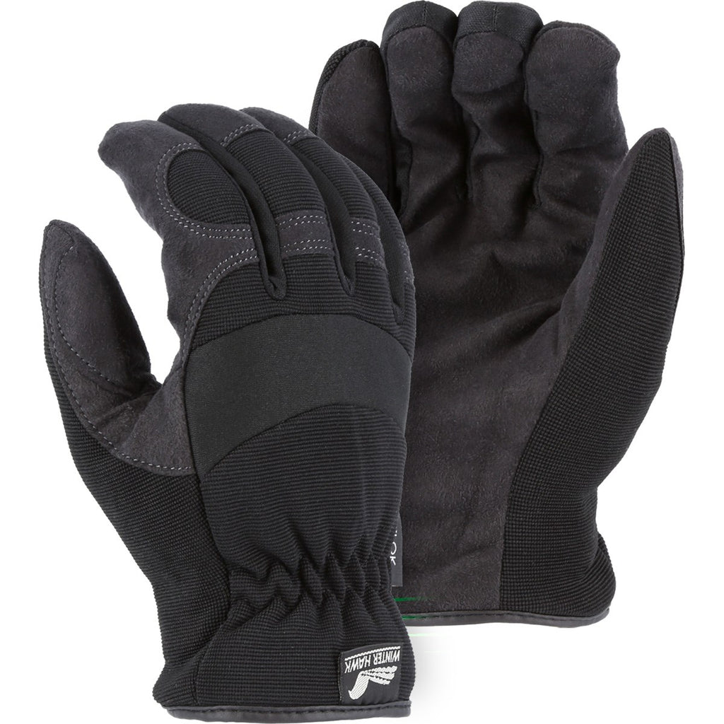 Majestic 2136BKH Winter Lined Armor Skin Mechanics Glove with Heatlok Lining (One Dozen)