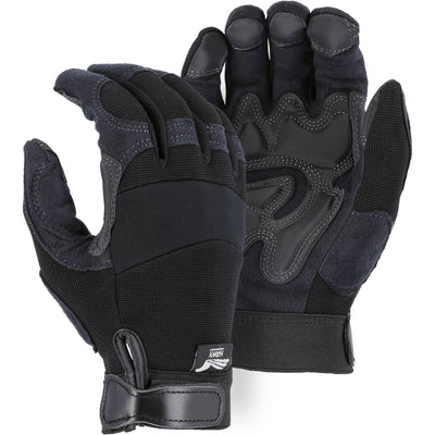 Majestic 2139BK Armor Skin Mechanics Glove with Reinforced Palm & Fingers (One Dozen)