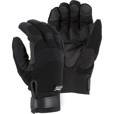 Majestic 2139BKH Winter Lined Armor Skin Mechanics Glove with PVC Double Palm and Heatlok Lining (One Dozen)