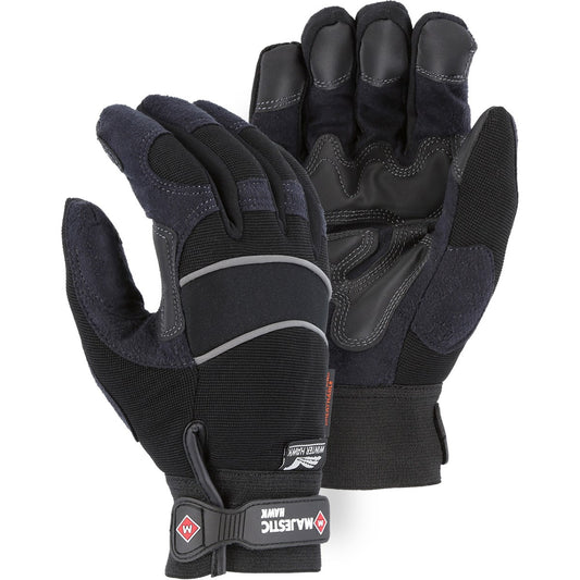 Majestic 2145BKH Winter Lined Armor Skin Mechanics Glove (One Dozen)