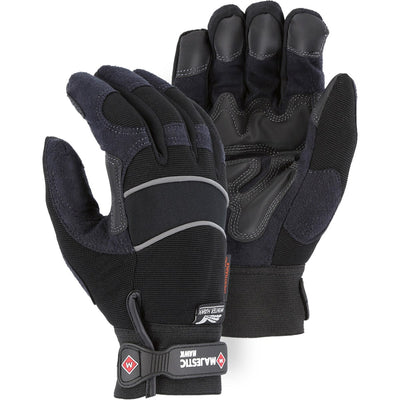 Majestic 2145BKH Winter Lined Armor Skin Mechanics Glove (One Dozen)