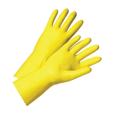 West Chester 2312 Premium Flocked Yellow-Latex Coated Gloves (One Dozen)