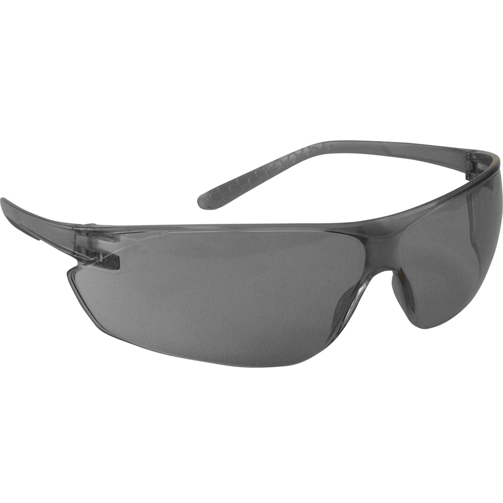 Zenon Ultra-Lyte 250-14-0001 Rimless Safety Glasses with Gray Temple, Gray Lens and Anti-Scratch Coating (One Dozen)