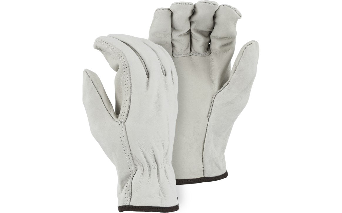 Majestic 2505B Industrial Grade Cowhide, Straight Thumb, Drivers Glove (One Dozen)