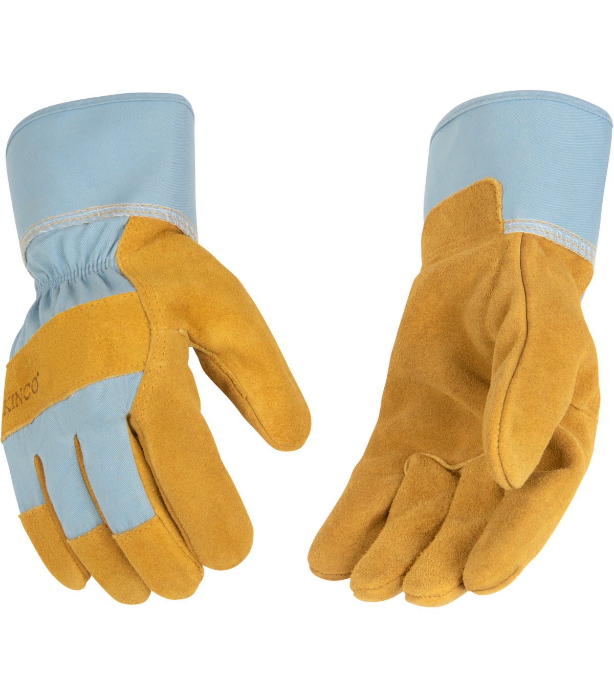 Kinco 1412WB Kids' Suede Pigskin Palm with Safety Cuff (3 Pair) - alternate view 1