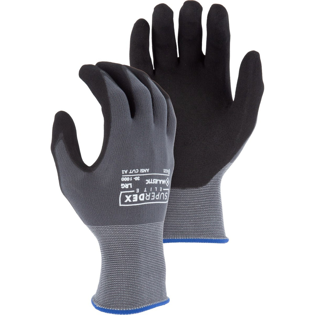 Majestic 30-1000 Superdex Premium Foam Nitrile Palm Dip Glove (One Dozen)