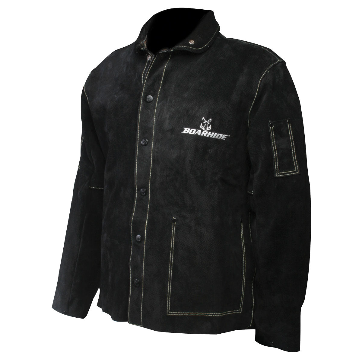 Caiman 3029 30" Black Boarhide Coat / Jacket