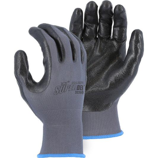 Majestic 3226 Foam Nitrile Palm Dipped Glove with two layer coating on Nylon Liner (One Dozen)