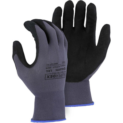 Majestic 3228 SuperDex Micro Foam Nitrile Palm Coated Glove on Nylon Shell (One Dozen)