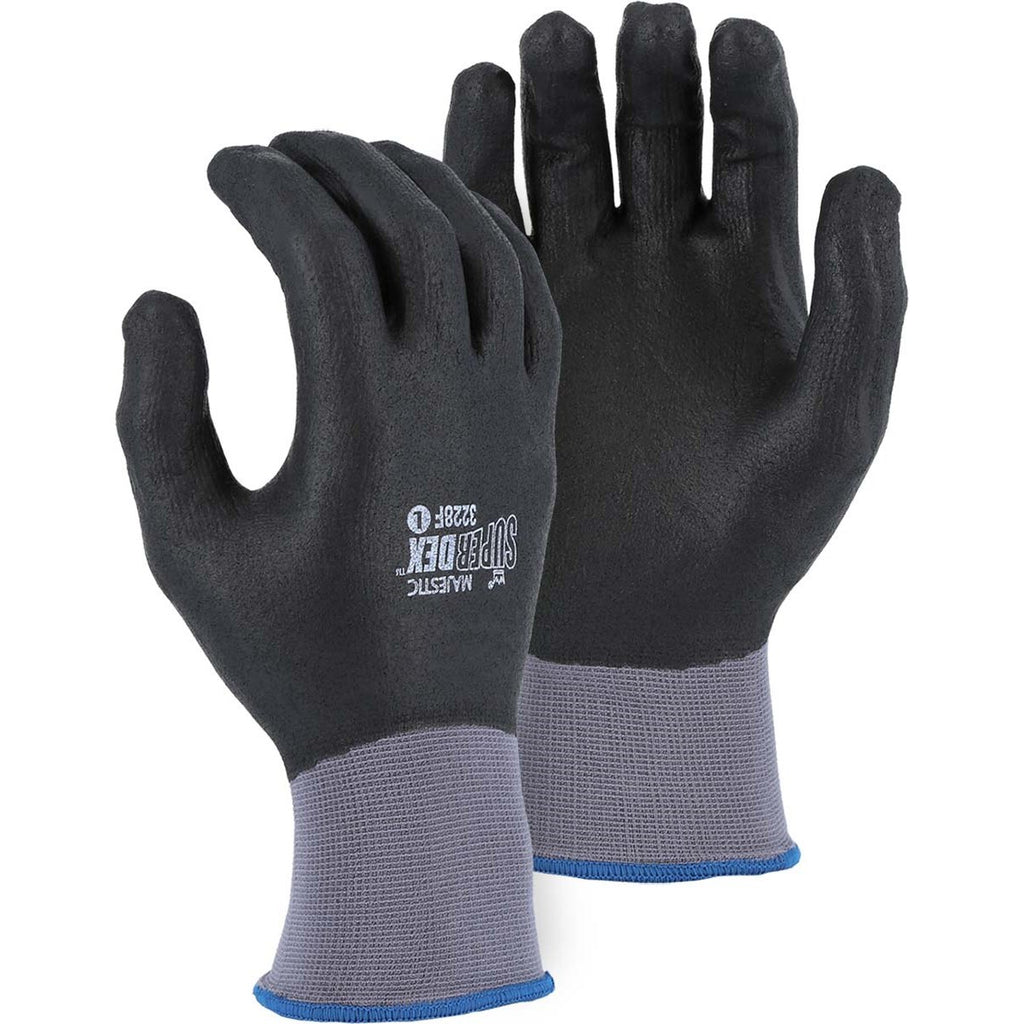 Majestic 3228F SuperDex Micro Foam Nitrile Palm Coated Glove on Nylon Shell — SuperDex Full Dip Micro (One Dozen)