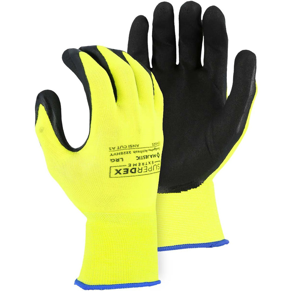 Majestic 3228HVY SuperDex Micro Foam Nitrile Palm Coated Glove on Nylon Shell (One Dozen)