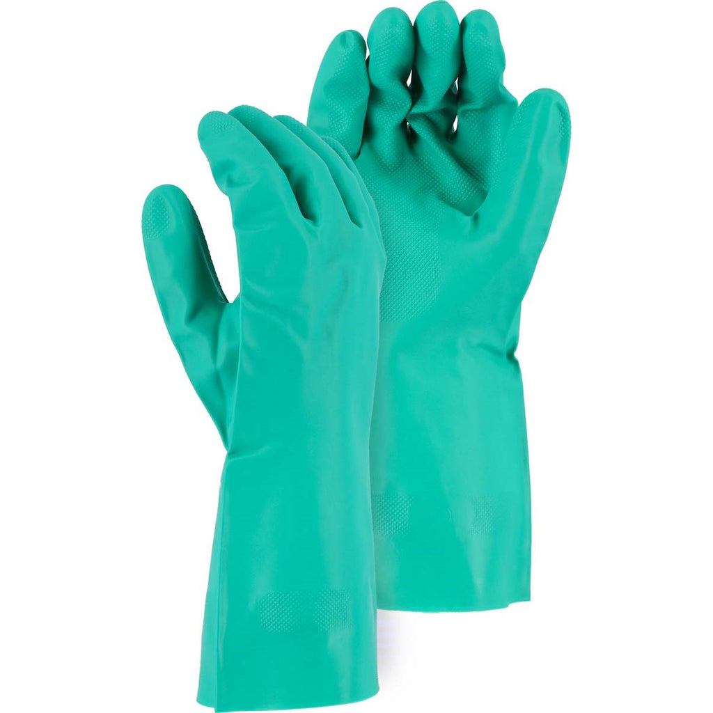 Majestic 3247 15 MIL Unlined Nitrile 12” Glove with Diamond Grip Pattern (One Dozen)