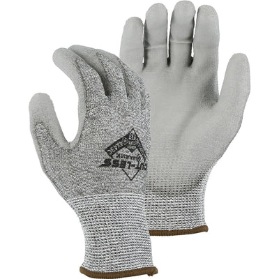 Majestic 33-1500 Cut-Less Korplex Glove with Polyurethane Palm, 13g, ANSI A4 (One Dozen)