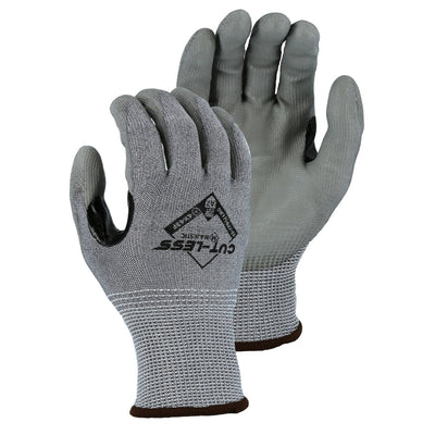 Majestic 33-7705 Cut-Less Korplex Glove with Polyurethane Palm, 13g, ANSI A7 (One Dozen)