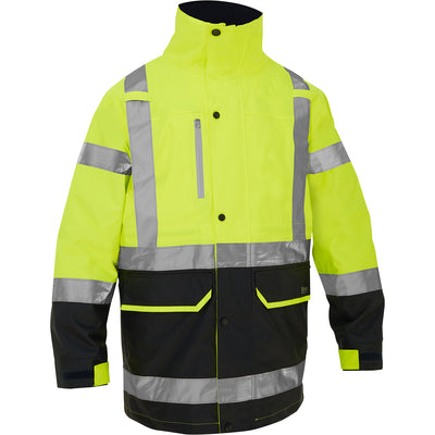 Bisley 333M6375H ANSI Type R Class 3 Ripstop 5-in-1 Jacket with Class 2 Zip-Out Inner Jacket