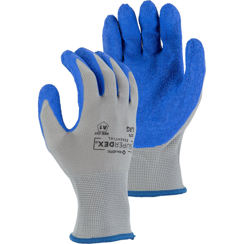 Majestic 3378 Lightweight SuperDex Latex Palm Dipped Glove on Nylon Liner (One Dozen)