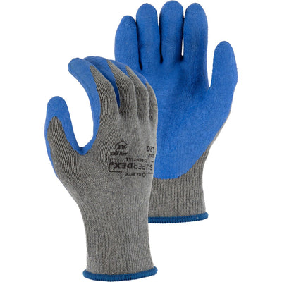 Majestic 3382 SuperDex Glove with Wrinkled Latex Palm on Cotton/Poly Liner (One Dozen)