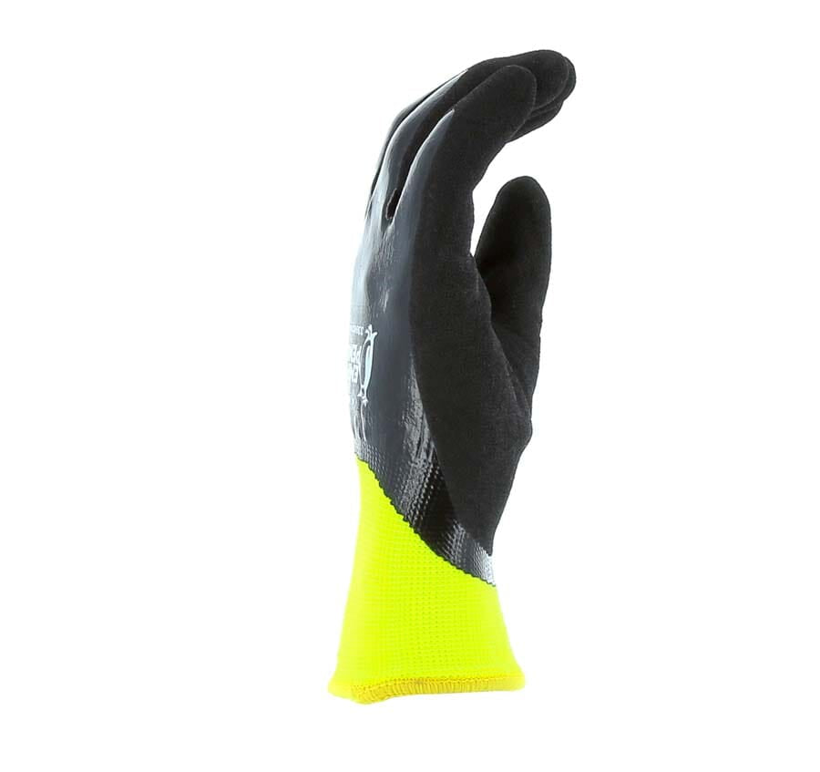 Majestic 3398DNY Emperor Penguin Winter Lined Nylon Glove with Closed-Cell Nitrile Dip Palm (One Dozen) - side view