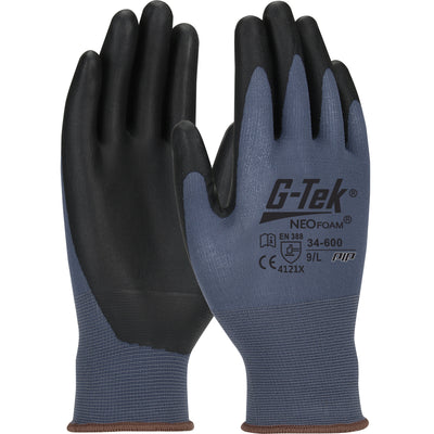 PIP 34-600 G-Tek NeoFoam Nylon NeoFoam Coated Safety Glove(One Dozen)
