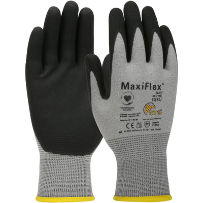 ATG 34-774B Anti-Static Seamless Knit Nylon Glove with Nitrile Coated MicroFoam Grip on Palm & Finge