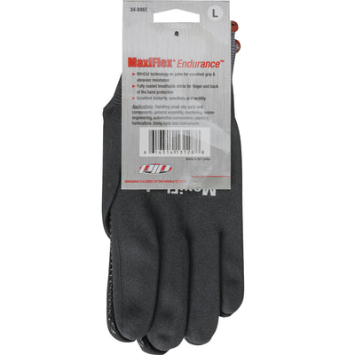 ATG 34-846T Seamless Knit Nylon Glove with Nitrile Coated MicroFoam Grip on Full Hand - Micro Dot Pa