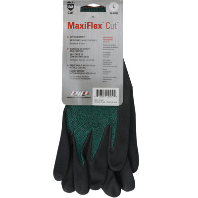 ATG 34-8743T Seamless Knit A2 Engineered Yarn Glove with Premium Nitrile Coated MicroFoam Grip on Pa
