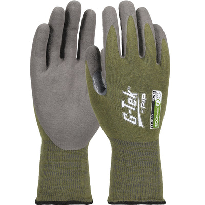 G-Tek 34-915G Seamless Knit Bio-Based Yarn / Lycra Blended Glove with Bio-XTC™ Coated Sandy Grip on 