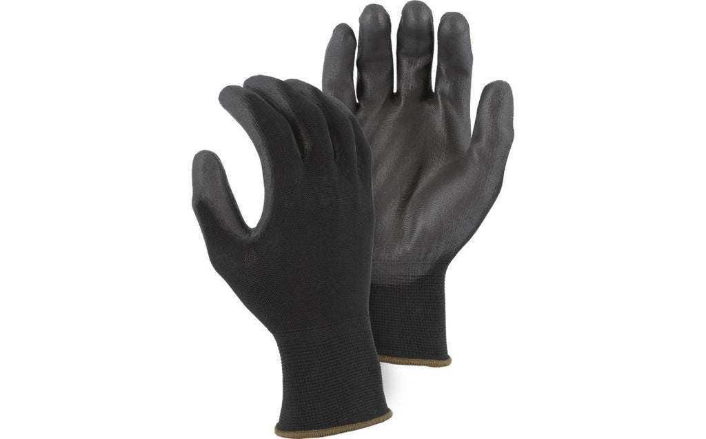 Majestic 3432A Polyurethane Palm Coated Glove with Polyester Knit Liner (One Dozen)