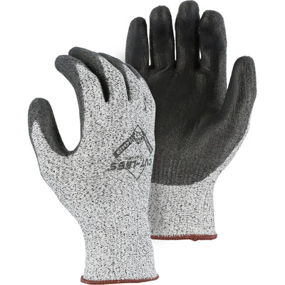 Majestic 35-1305 Cut-Less Korplex Glove with Polyurethane Palm, 13g, ANSI A2 (One Dozen)