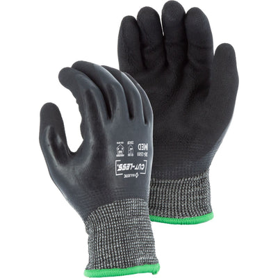 Majestic 35-1589 Cut-Less Korplex Cut Resistant, Water Repellent, Winter Lined Glove w/Crinkle Latex Palm Coating, A6 (One Dozen)