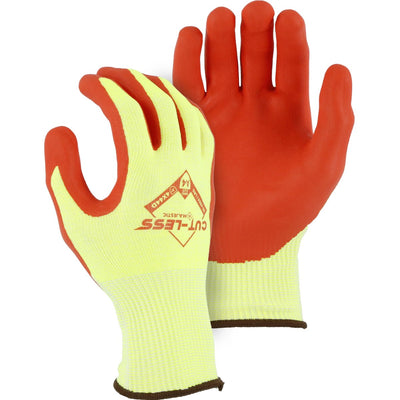 Majestic 35-4565 Cut-Less Korplex Glove with Foam Nitrile Palm, 13g, ANSI A4 (One Dozen)