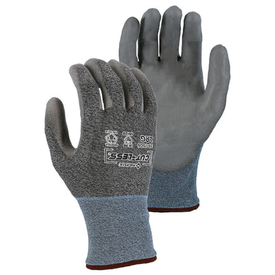 Majestic 35-7505 Cut-Less Korplex Glove with Polyurethane Palm, 18g, ANSI A5 (One Dozen)