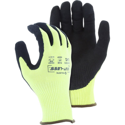 Majestic 35-7676 Cut-Less Korplex Glove with Sandy Nitrile Palm, 13g, ANSI A9 (One Dozen)