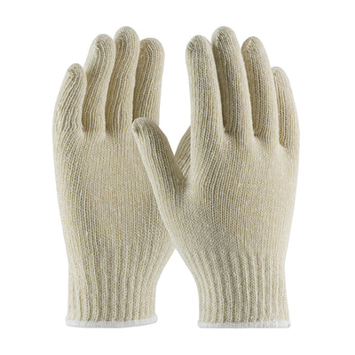 PIP 35-C104 Medium Weight Seamless Knit Cotton/Polyester Glove - Natural (One Dozen)