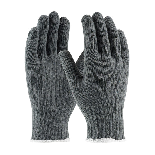 PIP 35-C500 Medium Weight Seamless Knit Cotton/Polyester Glove - Gray (One Dozen)