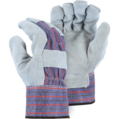 Majestic 3501C Split Cowhide Leather Palm Work Glove (One Dozen)
